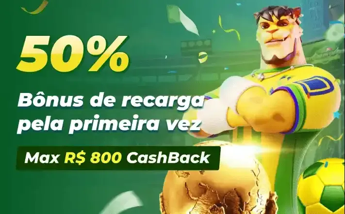 50% bônus de recarga pela primeira vez